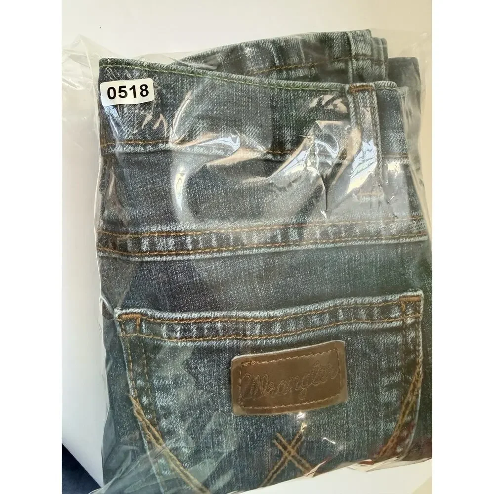 Wrangler Retro Slim Straight Cowboy Blue Jeans Size 9 Western Farm Utility‎